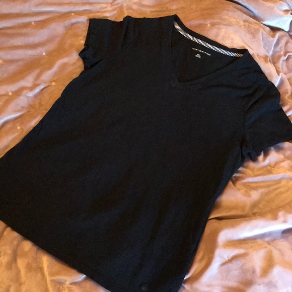 Tommy Hilfiger Tops - Tommy Hilfiger Black V-Neck T-Shirt